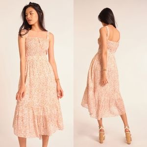 Loveshackfancy Tove Midi Dress in Vanilla Foam